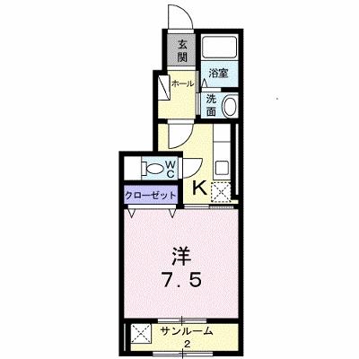 サンパレス 102【管理NO：1-018468501-01020】 ★家具家電は申し込み後に搬入します★の外観画像