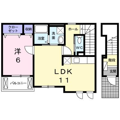 アルバーダ 202【管理NO：1-017609801-02020】 ★家具家電は申し込み後に搬入します★ ★2026年10月中旬入居可能★の外観画像