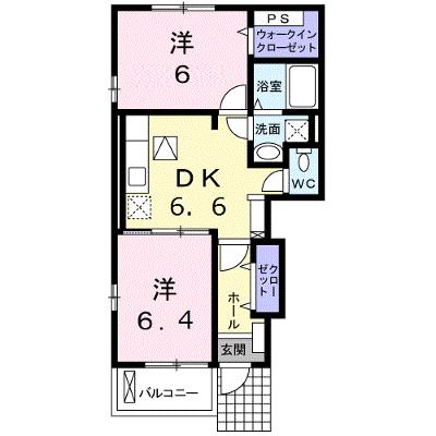 カーサ・デルフィオーレＢ 101【管理NO：1-016428102-01010】 ★家具家電は申し込み後に搬入します★の外観画像
