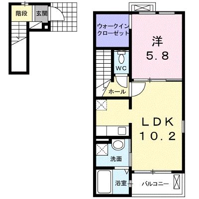 ハピネスシンシア 201【管理NO：1-017169601-02010】 ★家具家電は申し込み後に搬入します★ ★2026年09月上旬入居可能★の外観画像