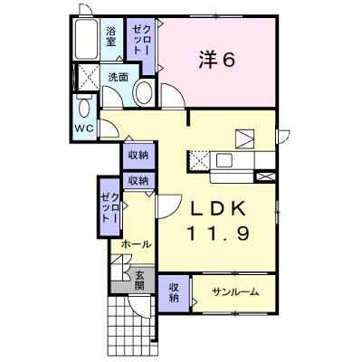 ラック　ヴィラⅡ　Ａ 104【管理NO：1-014983701-01040】 ★家具家電は申し込み後に搬入します★ ★2026年10月中旬入居可能★の外観画像