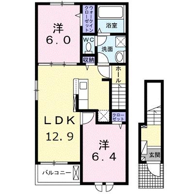 モアナＡ 201【管理NO：1-026910601-02010】 ★家具家電は申し込み後に搬入します★ ★2026年09月中旬入居可能★の外観画像