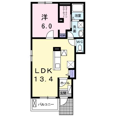響　（ひびき） 101【管理NO：1-019885401-01010】 ★家具家電は申し込み後に搬入します★ ★2026年09月中旬入居可能★の外観画像