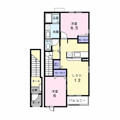 フィオーレＡ 205【管理NO：1-014110101-02050】 ★家具家電は申し込み後に搬入します★の外観画像