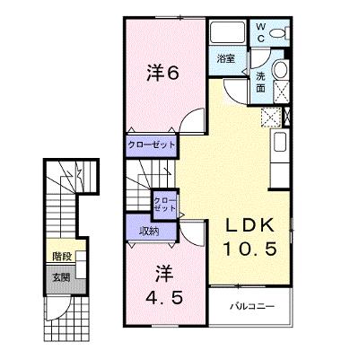 サニーハイツＤ 203【管理NO：1-012167004-02030】 ★家具家電は申し込み後に搬入します★ ★2026年09月中旬入居可能★の外観画像