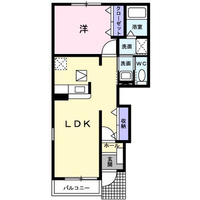 コア　みのりＢ 101【管理NO：1-014323802-01010】 ★家具家電は申し込み後に搬入します 2026年09月中旬入居可能の外観画像