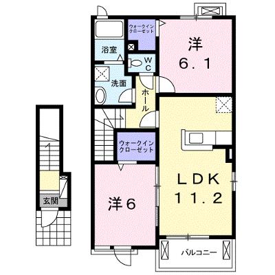 エヴァーグリーン仁比山　Ⅰ 202【管理NO：1-023749501-02020】 ★家具家電は申し込み後に搬入します★ ★2026年09月上旬入居可能★の外観画像