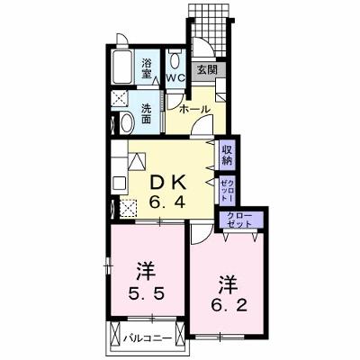 クラールＢ 102【管理NO：1-015628702-01020】 ★家具家電は申し込み後に搬入します★の外観画像