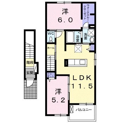 アルカンシェルⅤ 205【管理NO：1-023156601-02050】 ★家具家電は申し込み後に搬入しますの外観画像