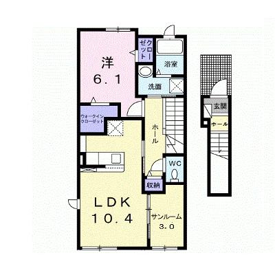 フィオーレ　櫻 204【管理NO：1-026406401-02040】 ★家具家電は申し込み後に搬入します★の外観画像