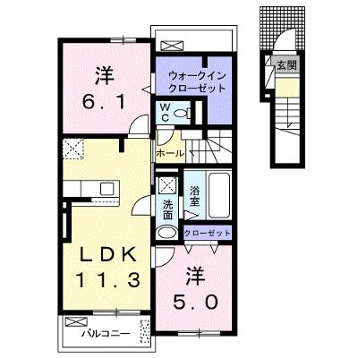 ヒラソール 203【管理NO：1-025654501-02030】 ★家具家電は申し込み後に搬入します 2026年10月中旬入居可能の外観画像