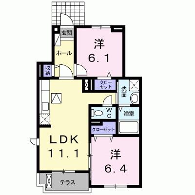 インプレスＢ 105【管理NO：1-017257402-01040】 ★家具家電は申し込み後に搬入します★ ★2026年09月上旬入居可能★の外観画像
