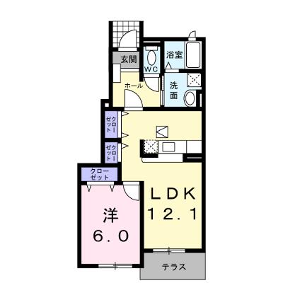 ボンシェーヌ 103【管理NO：1-014441901-01030】 ★家具家電は申し込み後に搬入します★ ★2026年09月上旬入居可能★の外観画像