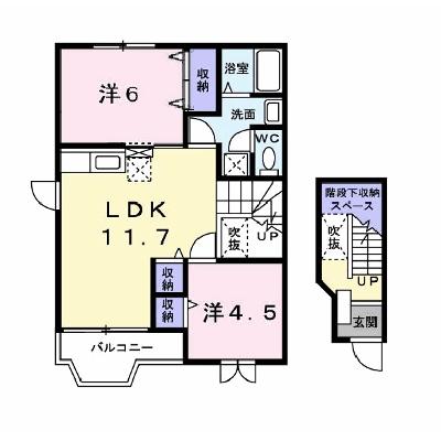 アーバンファミール 201【管理NO：1-010656701-02010】 ★家具家電は申し込み後に搬入します★ ★2026年09月上旬入居可能★の外観画像