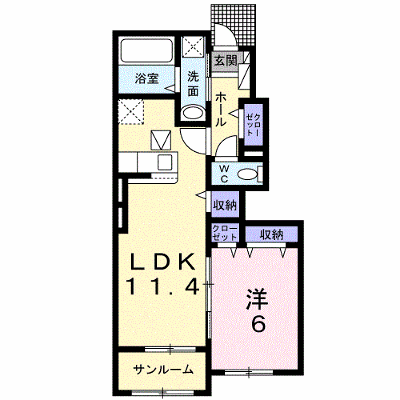 フォルトゥーナⅢ 102【管理NO：1-025212603-01020】 ★家具家電は申し込み後に搬入します★ ★2026年10月中旬入居可能★の外観画像