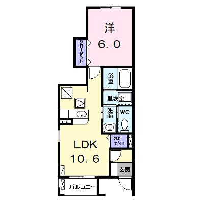 Ｃｏｓｍｏｓ　Ⅰ 101【管理NO：1-018642501-01010】 ★家具家電は申し込み後に搬入します 2026年10月中旬入居可能の外観画像