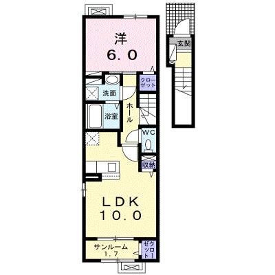 メルベイユ 203【管理NO：1-025937701-02030】 ★家具家電は申し込み後に搬入します 2026年08月下旬入居可能の外観画像