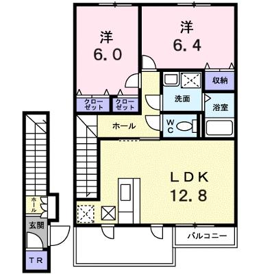 フェルマ桔梗 202【管理NO：1-013396601-02020】 ★家具家電は申し込み後に搬入します 2026年10月中旬入居可能の外観画像