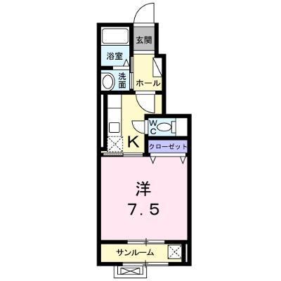 プラシードⅢ 102【管理NO：1-017656502-01020】 ★家具家電は申し込み後に搬入します★ ★2026年08月下旬入居可能★の外観画像