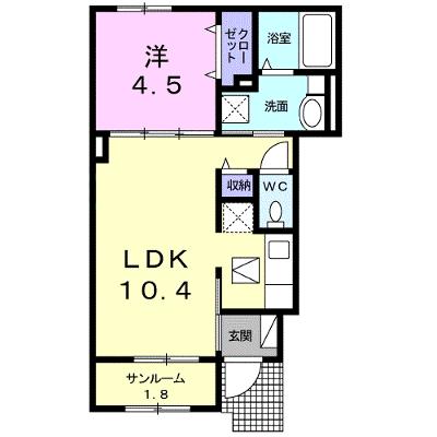 コロレ・プリムヴェール壱番館 102【管理NO：1-024450201-01020】 ★家具家電は申し込み後に搬入します 2026年08月下旬入居可能の外観画像