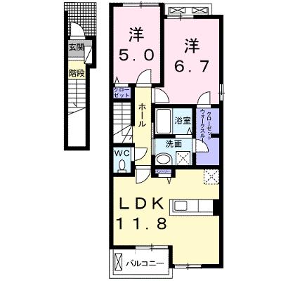アルドール 201【管理NO：1-022959701-02010】 ★家具家電は申し込み後に搬入します 2026年10月上旬入居可能の外観画像