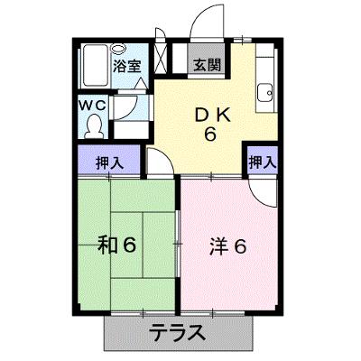 アーバンハイツ 103【管理NO：1-002785401-01030】 ★家具家電は申し込み後に搬入します 2026年08月下旬入居可能の外観画像