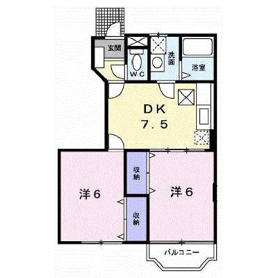 パルテールⅡ 102【管理NO：1-011617302-01020】 ★家具家電は申し込み後に搬入します 2026年09月上旬入居可能の外観画像