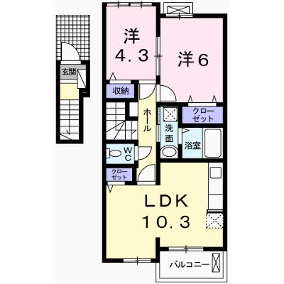 ラフレシール・ベルⅢ 202【管理NO：1-023052102-02020】 ★家具家電は申し込み後に搬入します 2026年09月中旬入居可能の外観画像