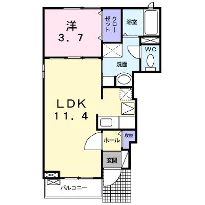 シュヴェスタ－　Ⅱ 101【管理NO：1-015309202-01010】 ★家具家電は申し込み後に搬入します★の外観画像