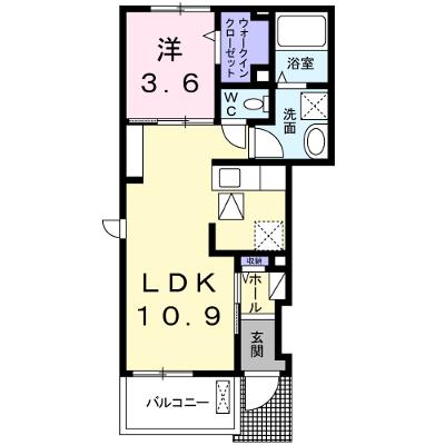 サフラン　Ｃ 101【管理NO：1-020467901-01010】 ★家具家電は申し込み後に搬入します★ ★2026年11月下旬入居可能★の外観画像