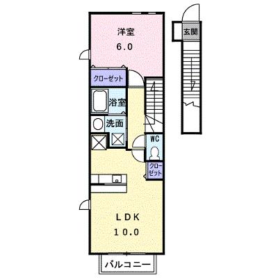 ベルセフォネⅠ 203【管理NO：1-016751701-02030】 ★家具家電は申し込み後に搬入します★ ★2026年09月上旬入居可能★の外観画像