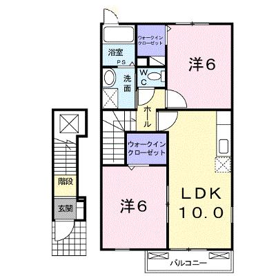 セトルフェアⅢＢ 203【管理NO：1-015584802-02030】 ★家具家電は申し込み後に搬入します★ ★2026年09月上旬入居可能★の外観画像