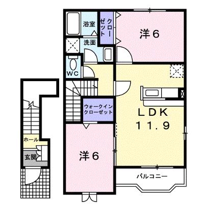グランシャリオＢ 202【管理NO：1-015536802-02020】 ★家具家電は申し込み後に搬入します★ ★2026年08月下旬入居可能★の外観画像