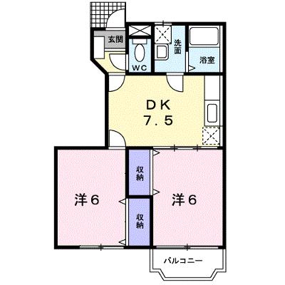クレストール船迫 102【管理NO：1-005683401-01020】 ★家具家電は申し込み後に搬入します★ ★2026年08月下旬入居可能★の外観画像