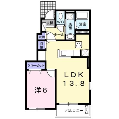 カランコエ　Ⅱ 101【管理NO：1-021616302-01010】 ★家具家電は申し込み後に搬入します★ ★2026年10月中旬入居可能★の外観画像