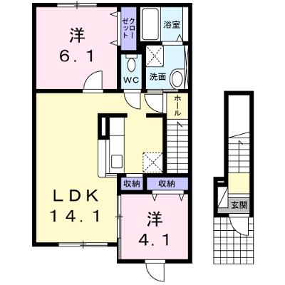 かりん 201【管理NO：1-020381701-02010】 ★家具家電は申し込み後に搬入します★の物件写真1