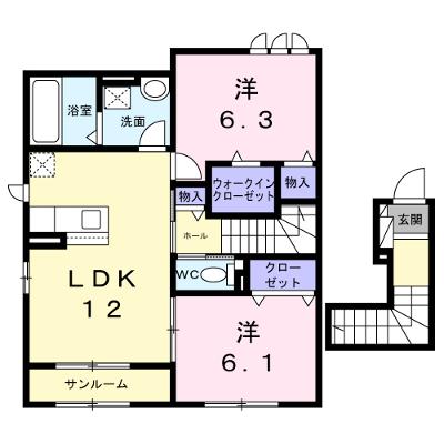 ソレアード 205【管理NO：1-028741901-02050】 ★家具家電は申し込み後に搬入します★ ★2027年01月下旬入居可能★の外観画像
