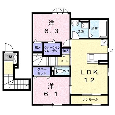 ソレアード 201【管理NO：1-028741901-02010】 ★家具家電は申し込み後に搬入します★ ★2027年01月下旬入居可能★の外観画像