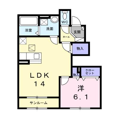 ソレアード 102【管理NO：1-028741901-01020】 ★家具家電は申し込み後に搬入します★ ★2027年01月下旬入居可能★の外観画像