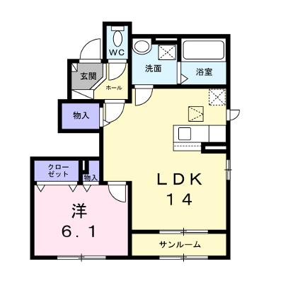 ソレアード 101【管理NO：1-028741901-01010】 ★家具家電は申し込み後に搬入します★ ★2027年01月下旬入居可能★の外観画像