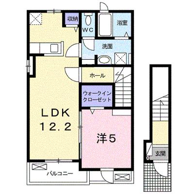 カーサ　アリエッタ　Ｃ 201【管理NO：1-025527401-02010】 ★家具家電は申し込み後に搬入します★の外観画像