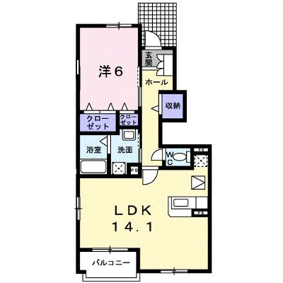 パークサイドさくら 103【管理NO：1-013479801-01030】 ★家具家電は申し込み後に搬入します★ ★2026年08月下旬入居可能★の外観画像