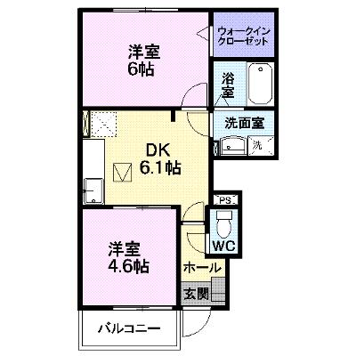 エーデルハイム　Ａ 112【管理NO：1-012508701-01020】 ★家具家電は申し込み後に搬入します★の外観画像