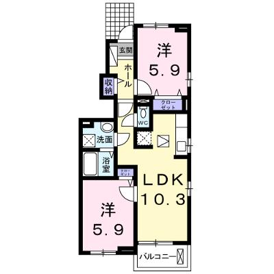 アルドールＧ 101【管理NO：1-020801702-01010】 ★家具家電は申し込み後に搬入しますの外観画像