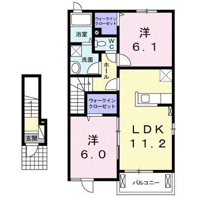 シェルトⅠ 202【管理NO：1-020532501-02020】 ★家具家電は申し込み後に搬入します★の外観画像