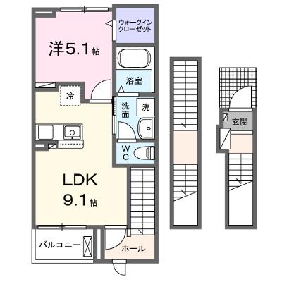 ドゥー・メゾン幕張本郷　Ⅱ 303【管理NO：1-027936902-03030】 ★家具家電は申し込み後に搬入します★の外観画像