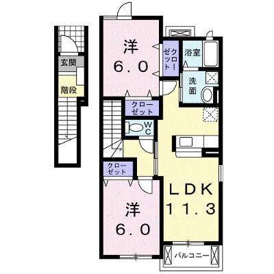 ミント　ブリーゼ 201【管理NO：1-015537501-02010】 ★家具家電は申し込み後に搬入します★の外観画像
