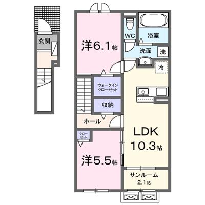 ヒカルサ富山水橋 205【管理NO：1-027556701-02050】 ★家具家電は申し込み後に搬入します★ ★2026年09月上旬入居可能★の外観画像