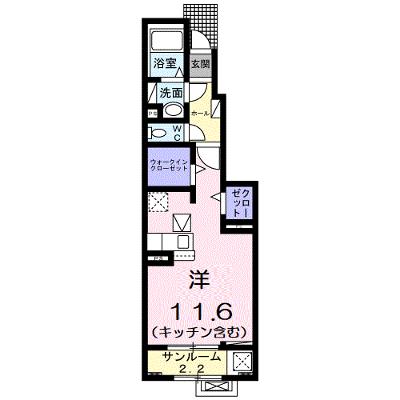 ミラノⅥ　Ｂ 105【管理NO：1-027438802-01050】 ★家具家電は申し込み後に搬入します 2026年08月下旬入居可能の外観画像