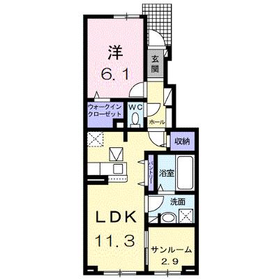 コート・エアリー 103【管理NO：1-027355501-01030】 ★家具家電は申し込み後に搬入します 2026年09月中旬入居可能の外観画像
